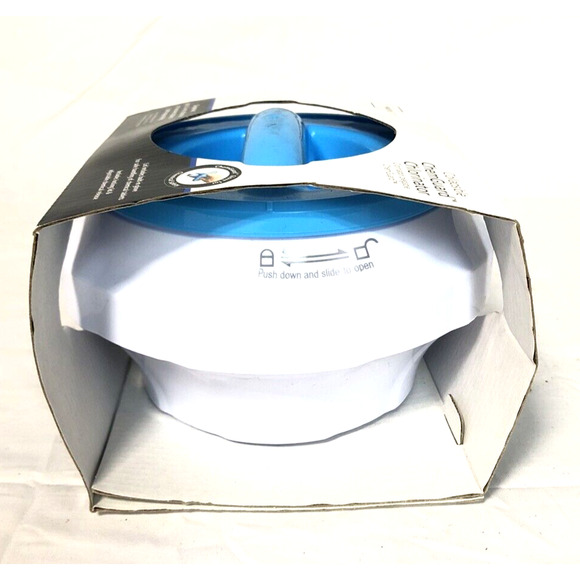 Mainstays Swimming Pool Blue & White Collapsible Floating Tablet Dispenser 'NEW' - Picture 4 of 6